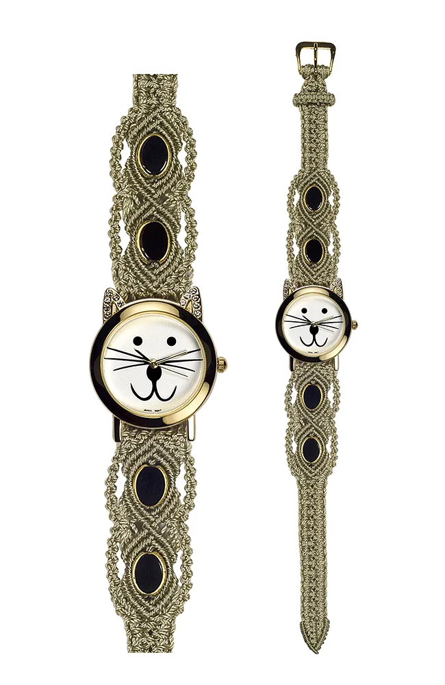 104L (LE) - Wide with Gold Cat Watch