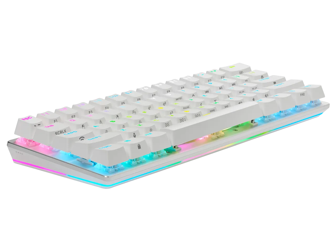 [12月聖誕優惠] Corsair K70 PRO MINI Wireless 60% Mechanical CHERRY MX Speed Switch Keyboard with RGB Backlighting - White CH-9189114-NA