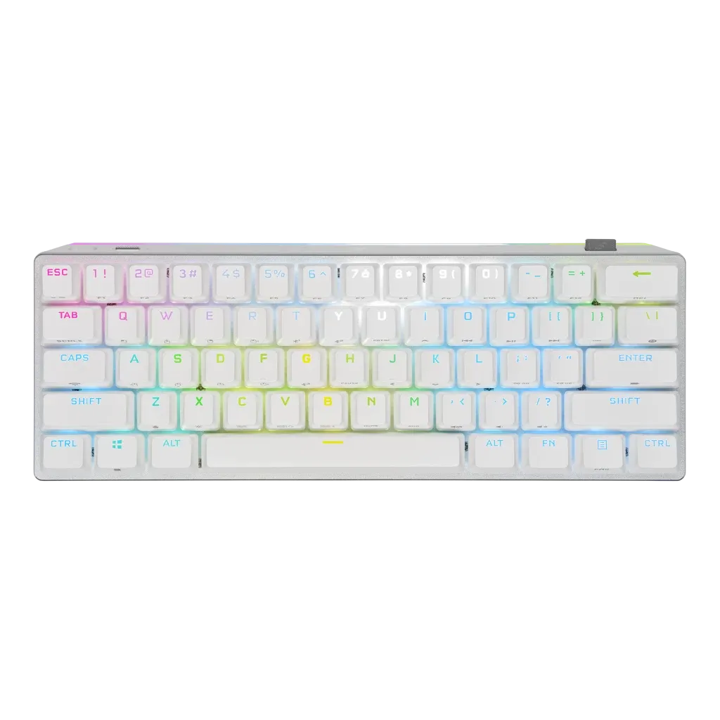 [12月聖誕優惠] Corsair K70 PRO MINI Wireless 60% Mechanical CHERRY MX Speed Switch Keyboard with RGB Backlighting - White CH-9189114-NA