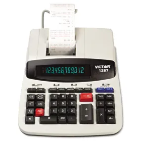 1297 Two-color Commercial Printing Calculator, Black-red Print, 4 Lines-sec