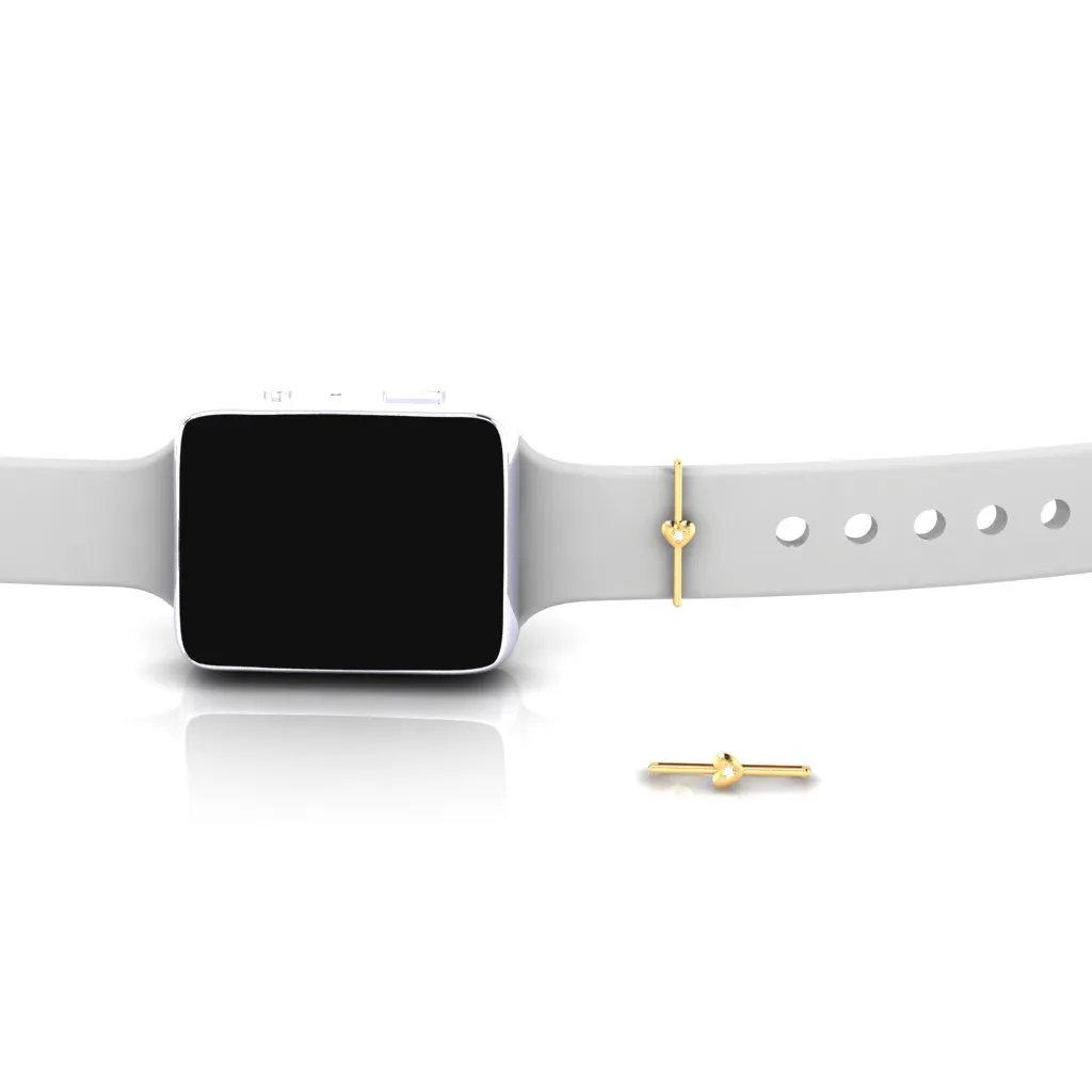 14k Love-shaped Diamond Smart Watch Band