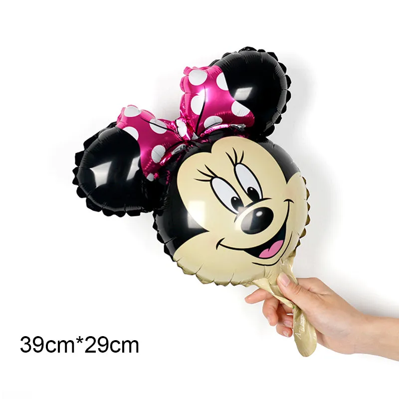 15" Mini Mickey Minnie Mouse Head Balloon Cartoon Foil Balloons