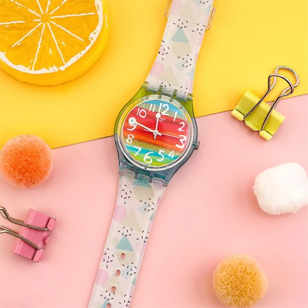 17mm Universal cute silicone watch strap - Yellow / White