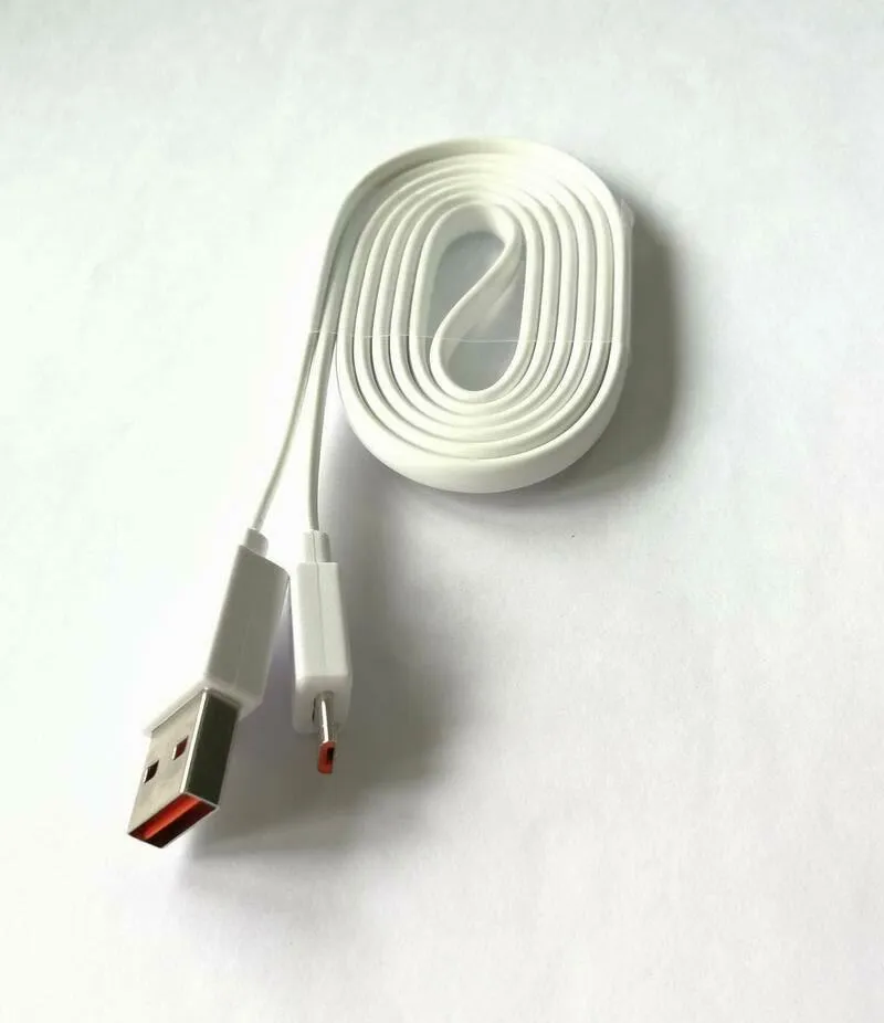 1m White Micro USB Fast Charger Flat Cable Cord for JBL Charge 2  Flip3 Speaker