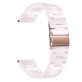 20mm resin watch strap for Amazfit watch with stainless steel buckle - Light Pink