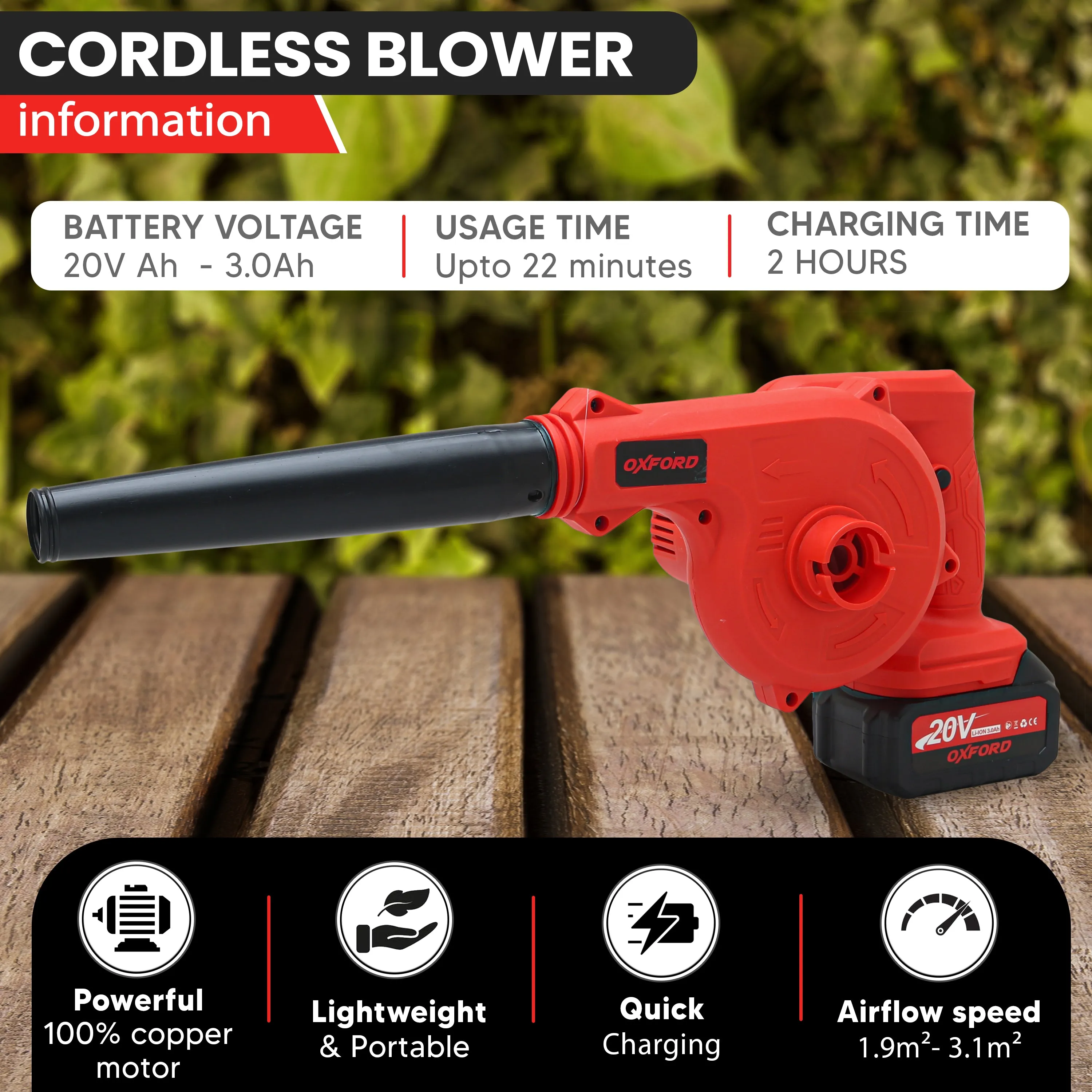 20V Cordless Blower O-80