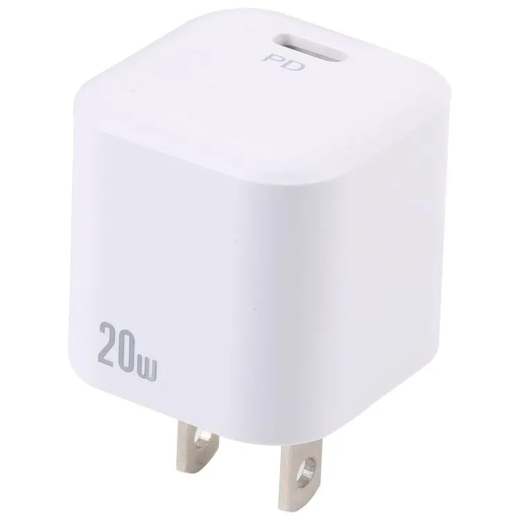 20W USB-C Fast Charger with PD Technology - US Plug Compatible with Samsung, Huawei, Xiaomi, and More