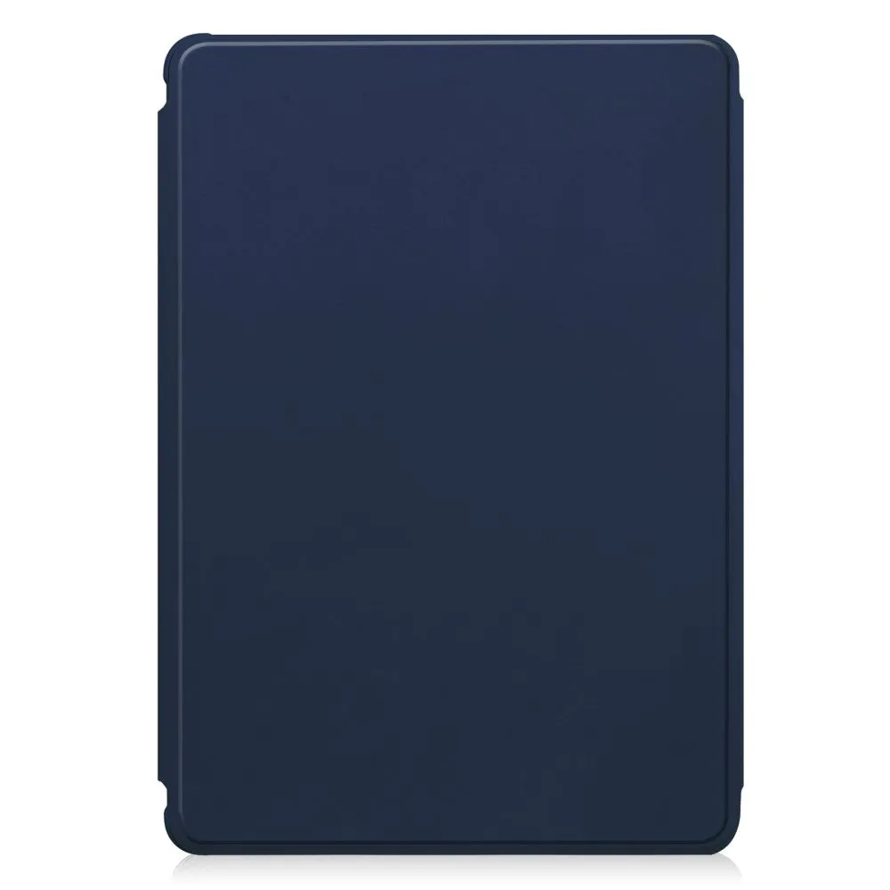 2in1 Samsung Galaxy Tab S9 Leather Case with Acrylic Back   Magnetic Bluetooth Keyboard   S-Pen Holder (QWERTY) - Dark Blue