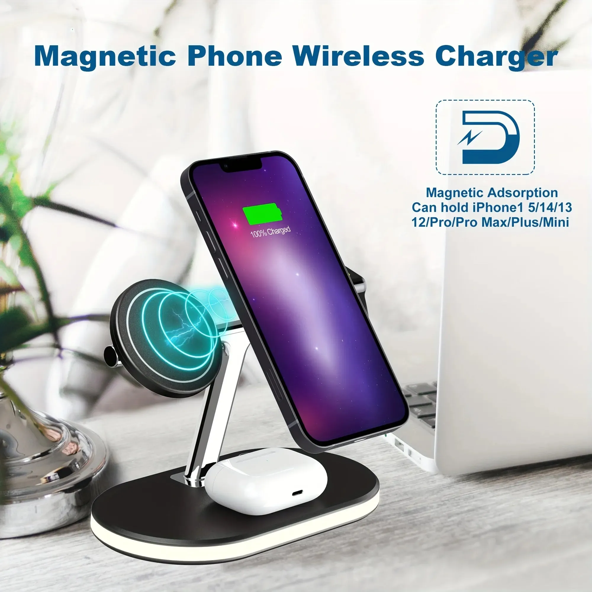 3-in-1 Magnetic Wireless Charging Station