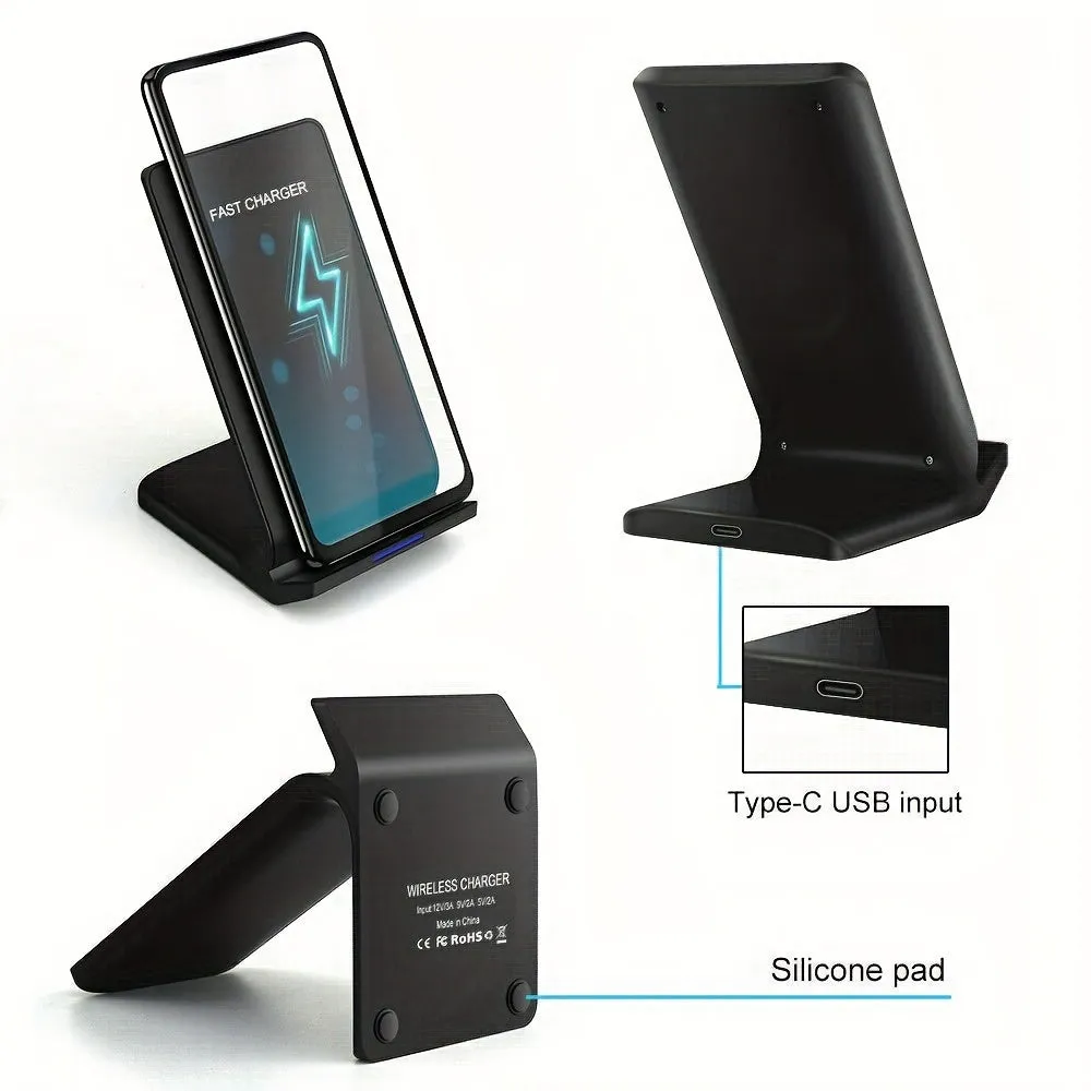 30W Fast Wireless Charger Stand Dock For IPhone 11/12/13/14/15/16 Pro Max Samsung S20/S21/S22/S23/S24 Ultra