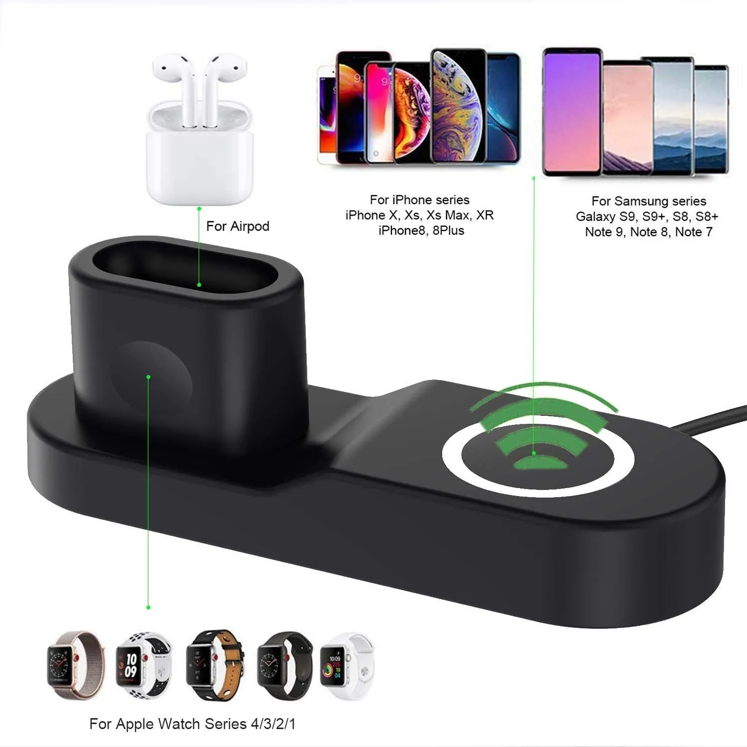 4 in 1 Wireless Charging Station