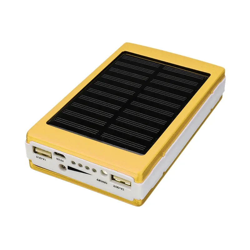 5x18650 Solar Power Bank Case – DIY Kit with Dual USB