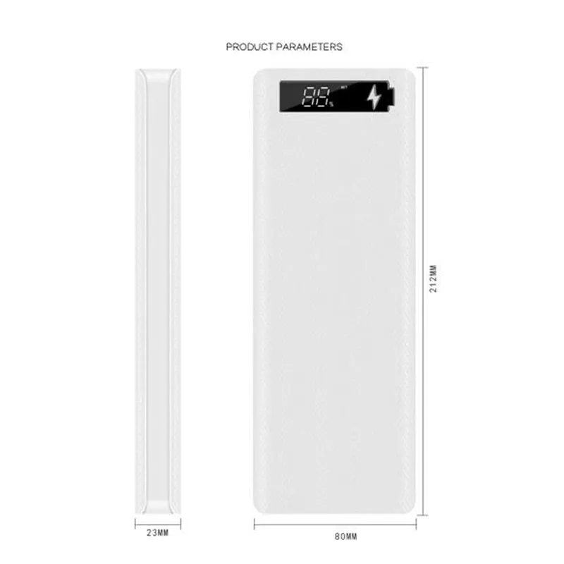 5x18650 Solar Power Bank Case – DIY Kit with Dual USB