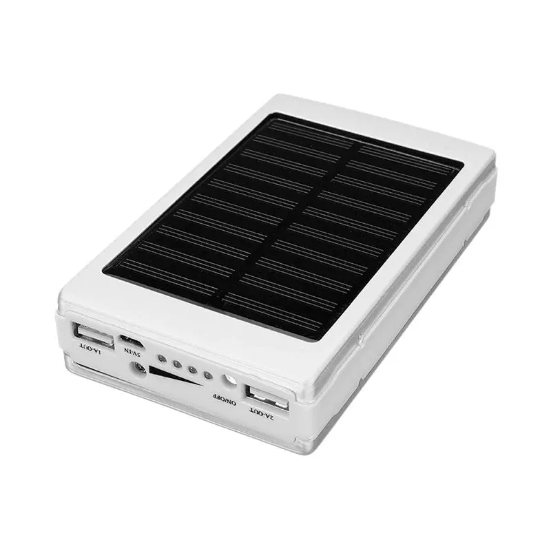 5x18650 Solar Power Bank Case – DIY Kit with Dual USB