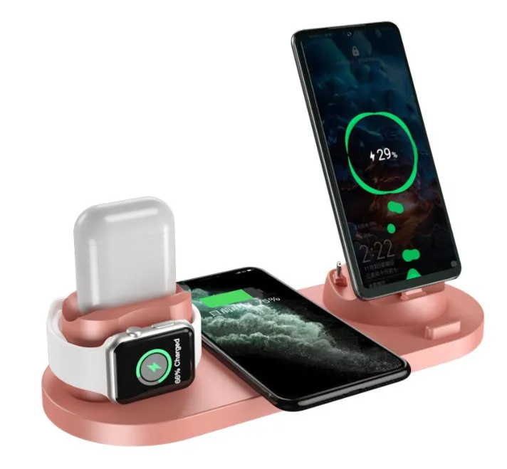 6-in-1 Wireless Charger Station for Fast Charging