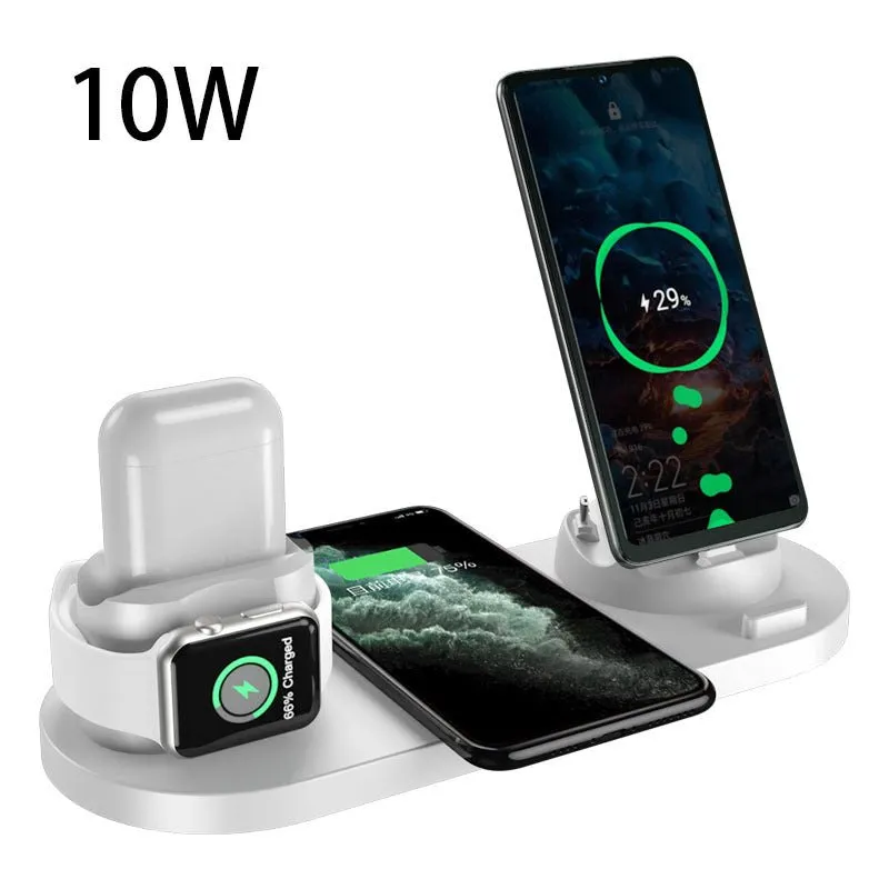 6-in-1 Wireless Charger Station for Fast Charging