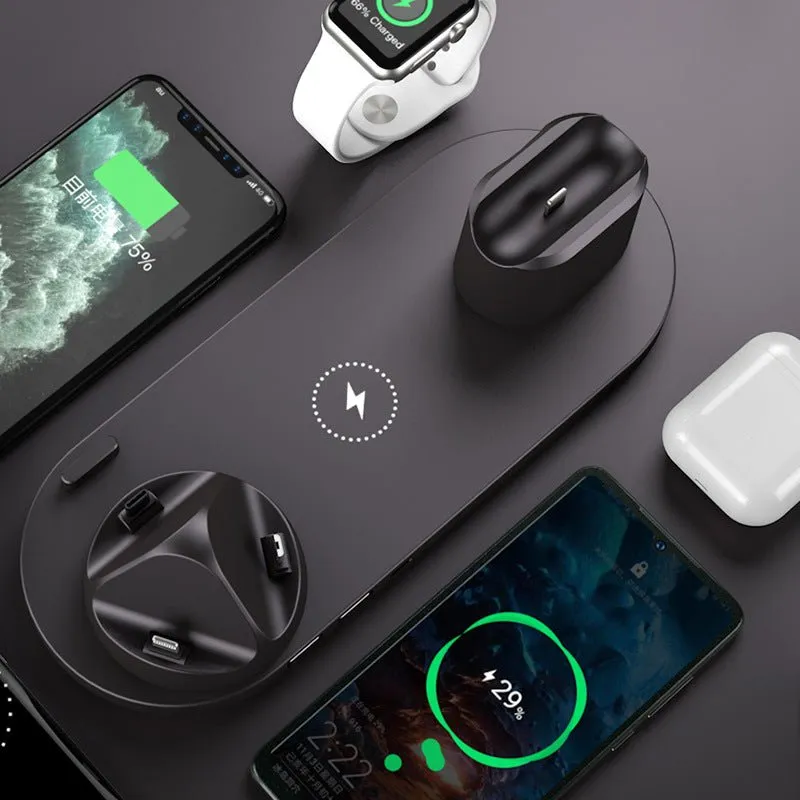 6-in-1 Wireless Charger Station for Fast Charging