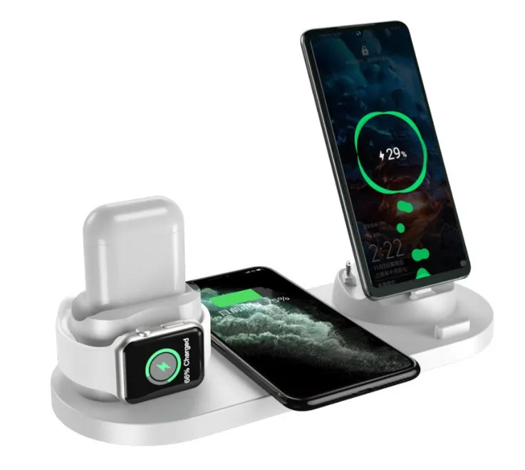 6-in-1 Wireless Charger Station for Fast Charging