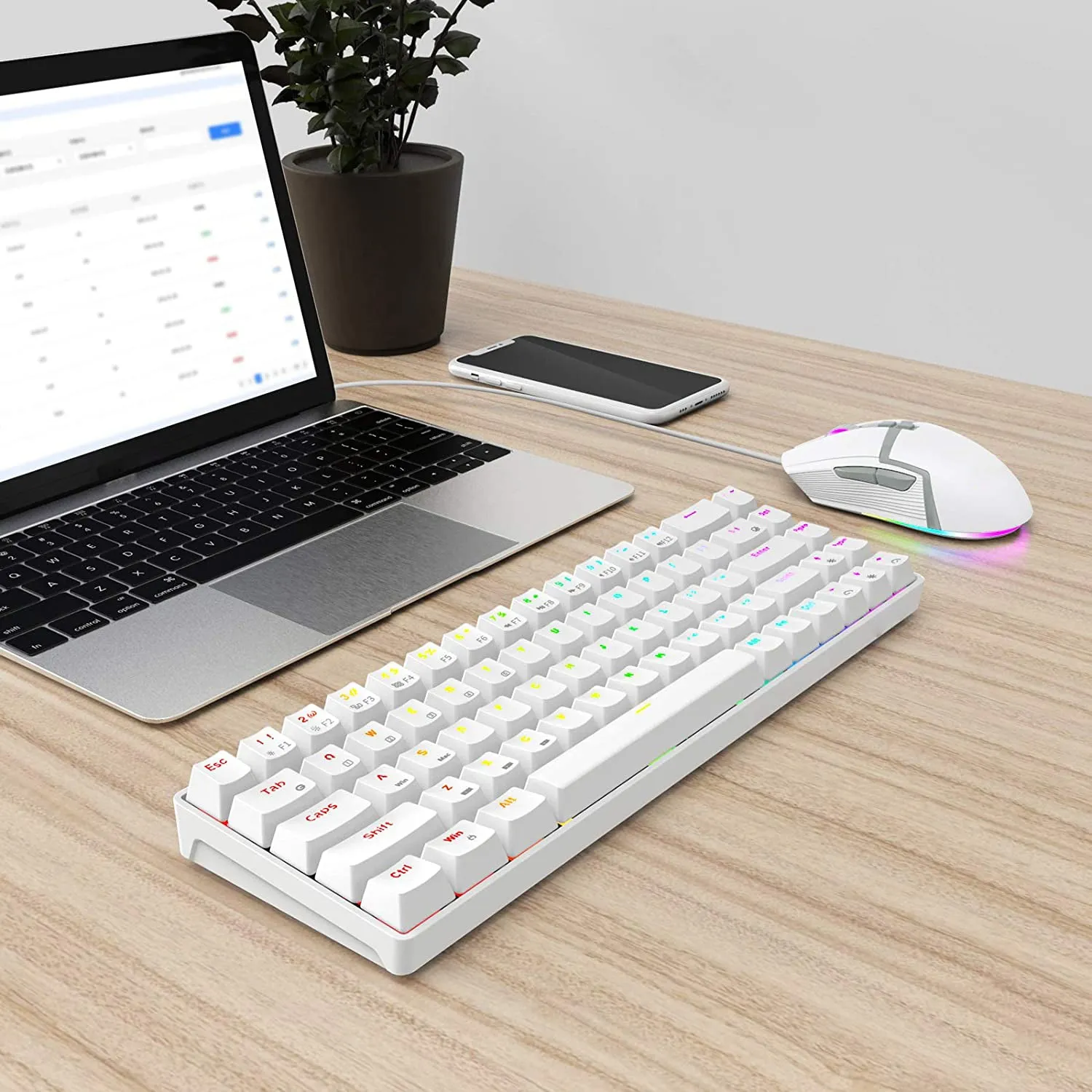 60% Wireless Keyboard and Mouse Set