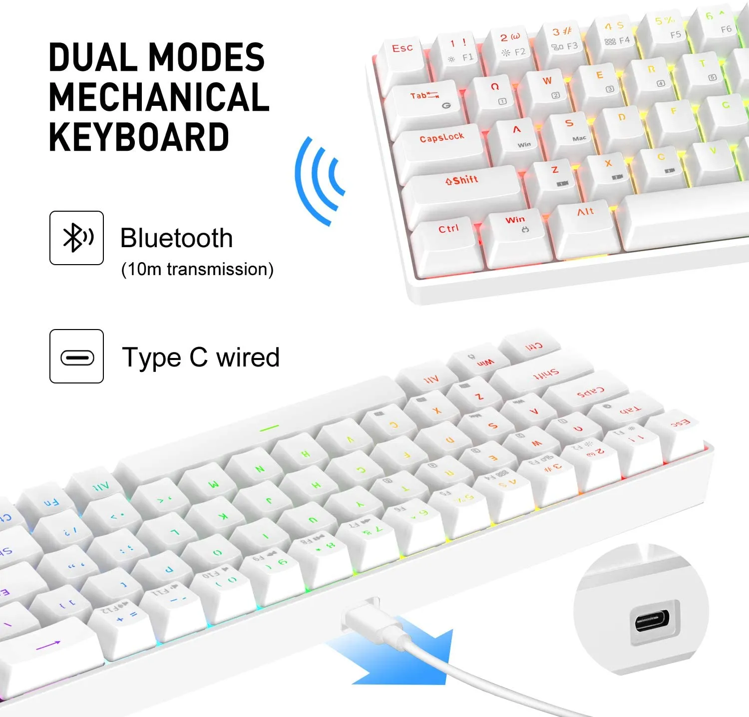 60% Wireless Keyboard and Mouse Set