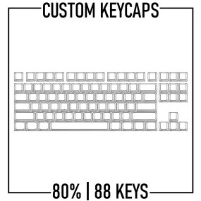 80% Custom Keycaps Set ( ANSI | 88 Keys )