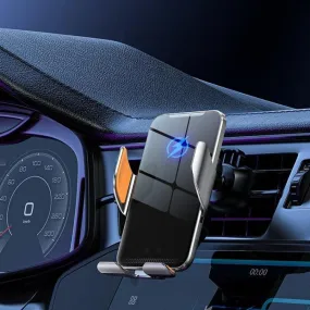 Advanced Auto-Clamping Wireless Car Charger with 360-Degree Rotation and Fast Charging