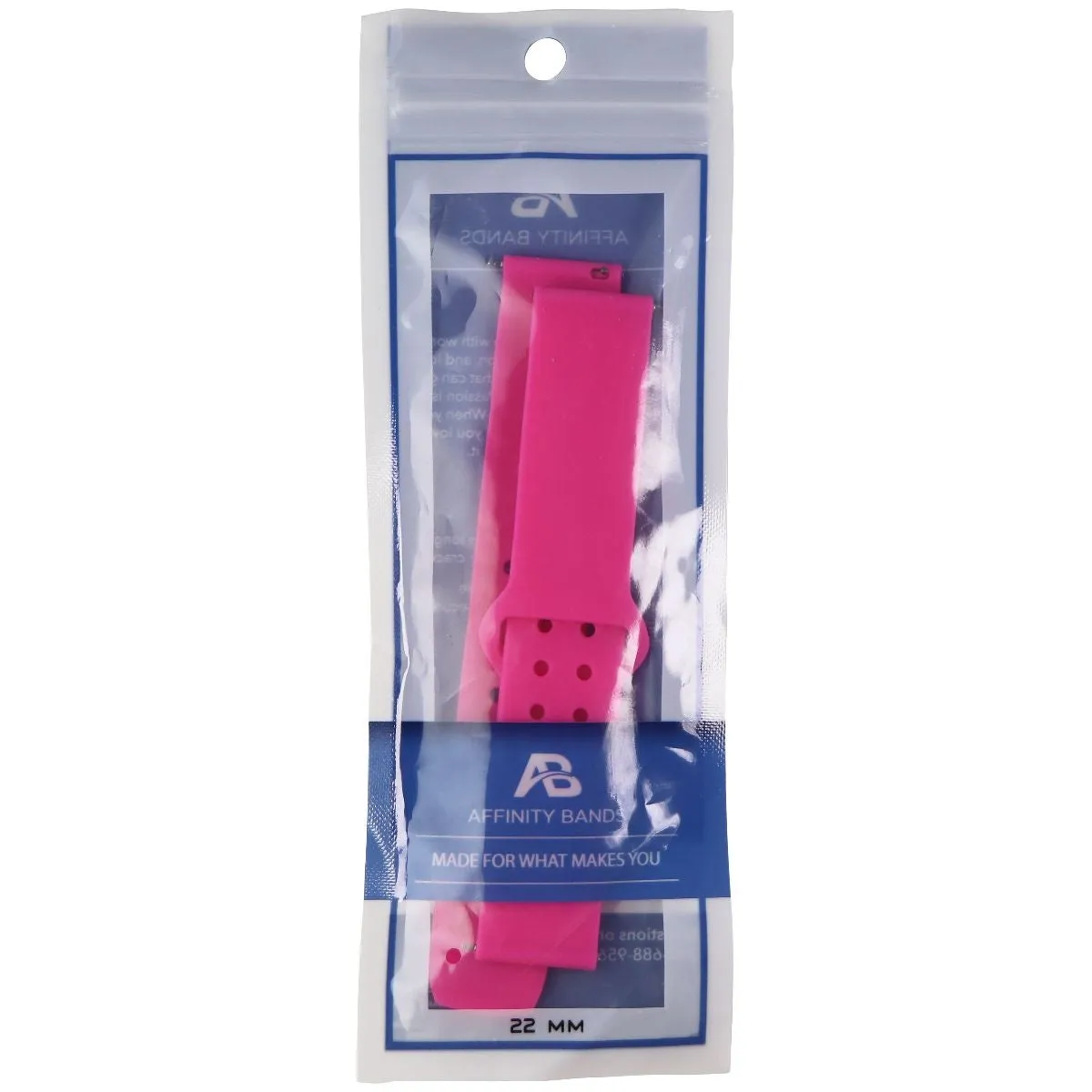 Affinity Bands (22mm) Watch Band for Smartwatches & More - Pink Silicone