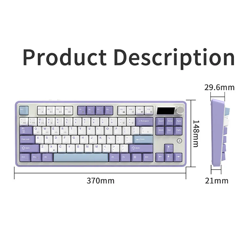 Ajazz AK870 Tri-Mode Wireless Mechanical Keyboard