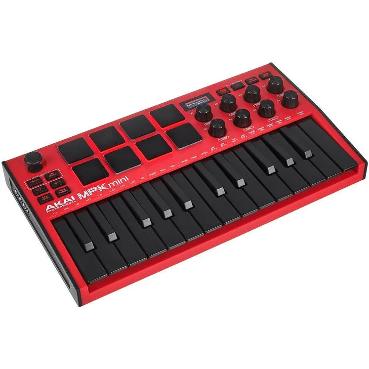 Akai MPK MINI MKIII 25-Key Keyboard Controller - Limited Edition Red