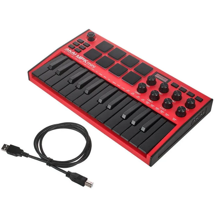 Akai MPK MINI MKIII 25-Key Keyboard Controller - Limited Edition Red