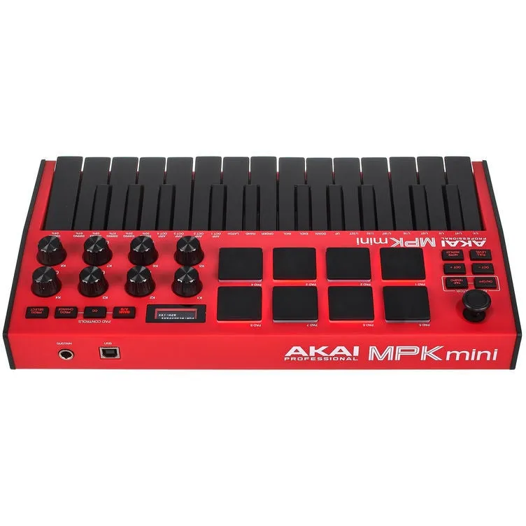 Akai MPK MINI MKIII 25-Key Keyboard Controller - Limited Edition Red