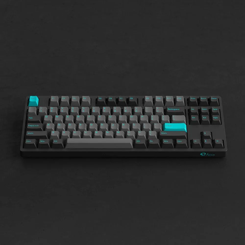 AKKO 3087 Plus Black & Cyan Mechanical Gaming Keyboard