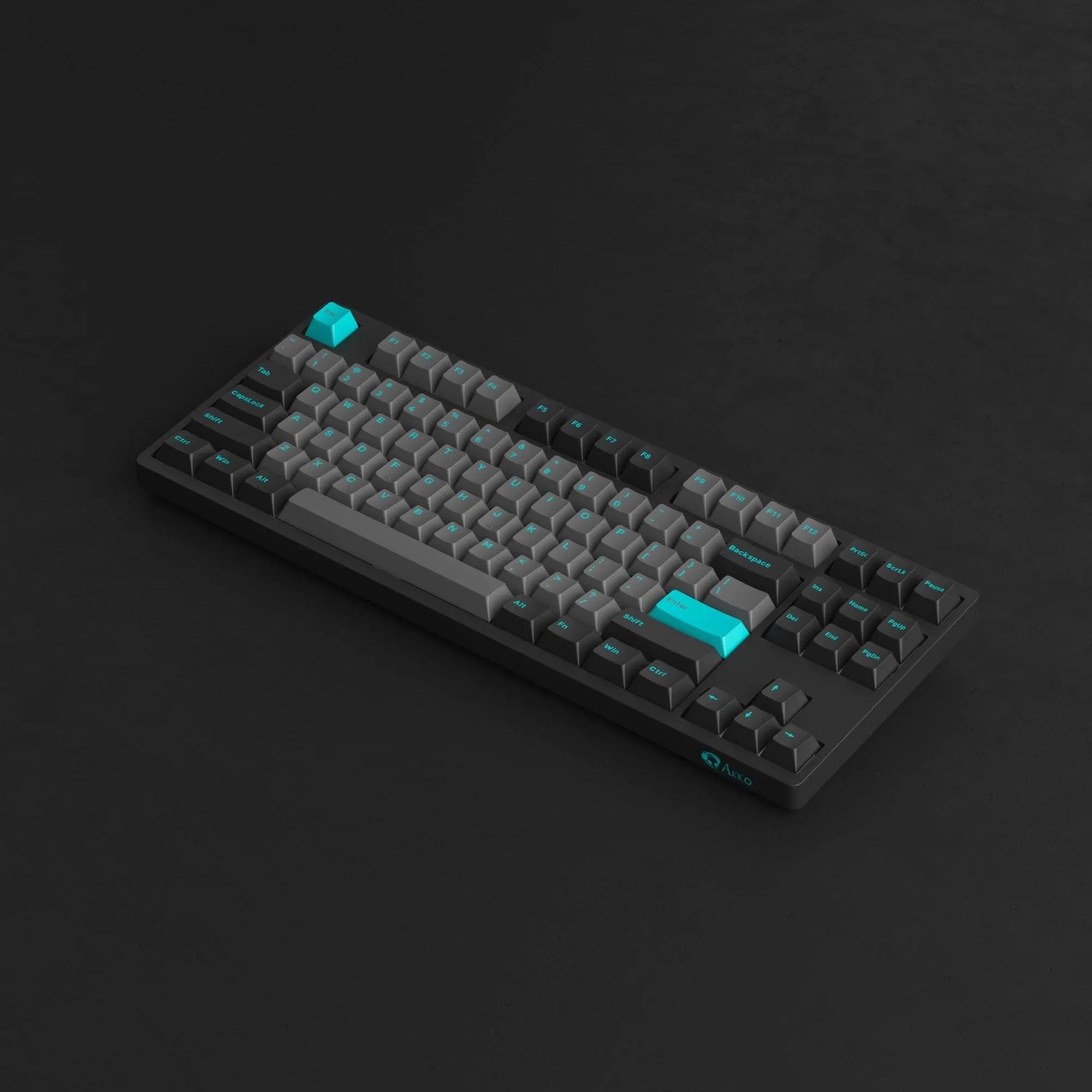 AKKO 3087 Plus Black & Cyan Mechanical Gaming Keyboard