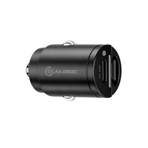 ALOGIC Rapid Power 30W Mini Car Charger 2xUSB-C (CRCC30)