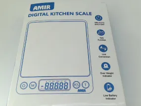 AMIR Digital Kitchen Scale 3000g Capacity with LCD Display