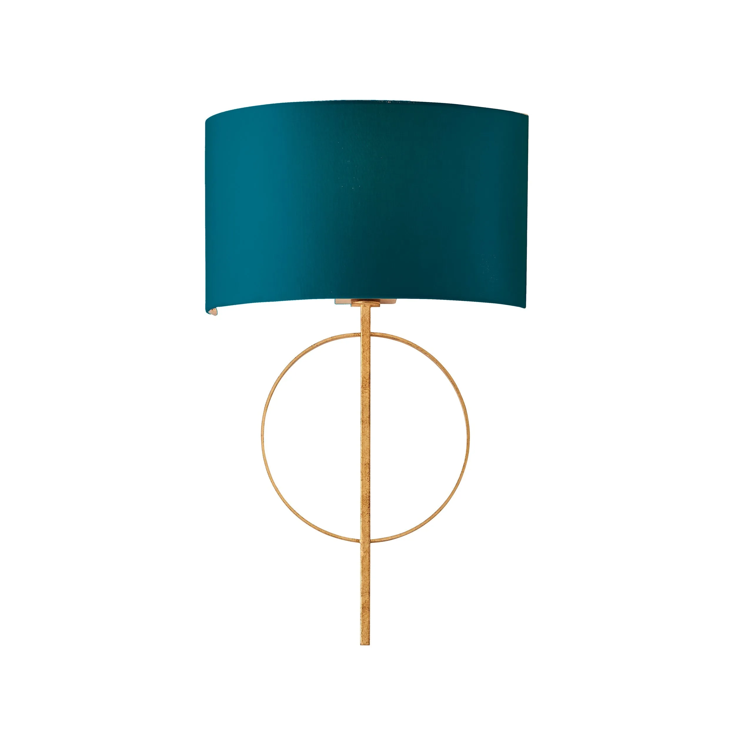 Amos Hatfield Wall Light Antique Gold & Teal