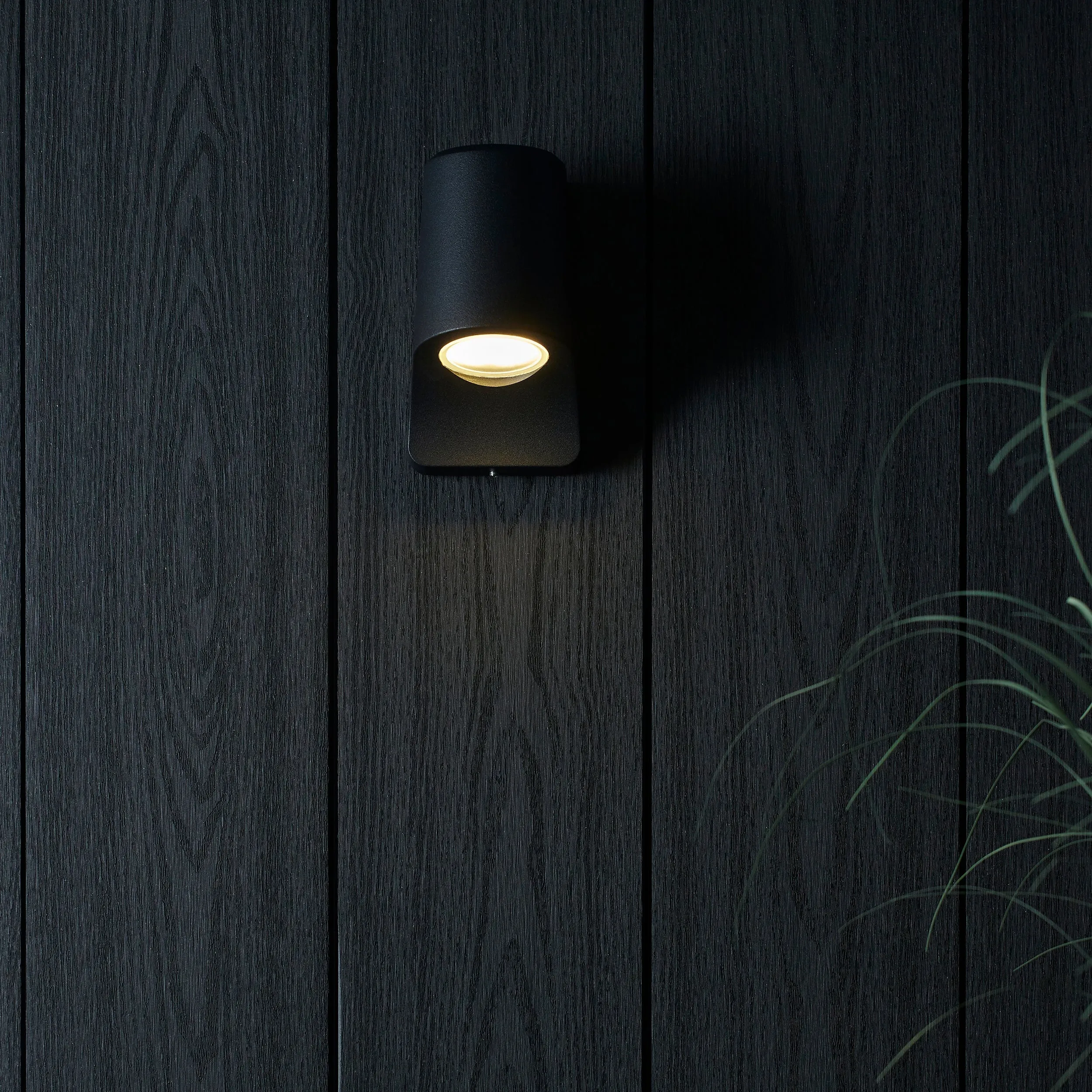 Amos Poseidon Outdoor Wall Light Matt Black