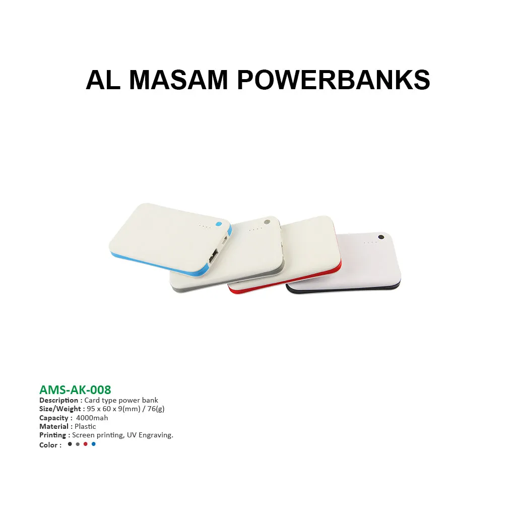 AMS-AK-008 - Card type power bank - 4000 mAh