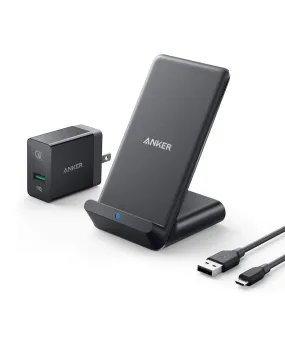 Anker PowerWave Evo Stand Wireless Charger with Quick Charge 3.0 Charger B2525