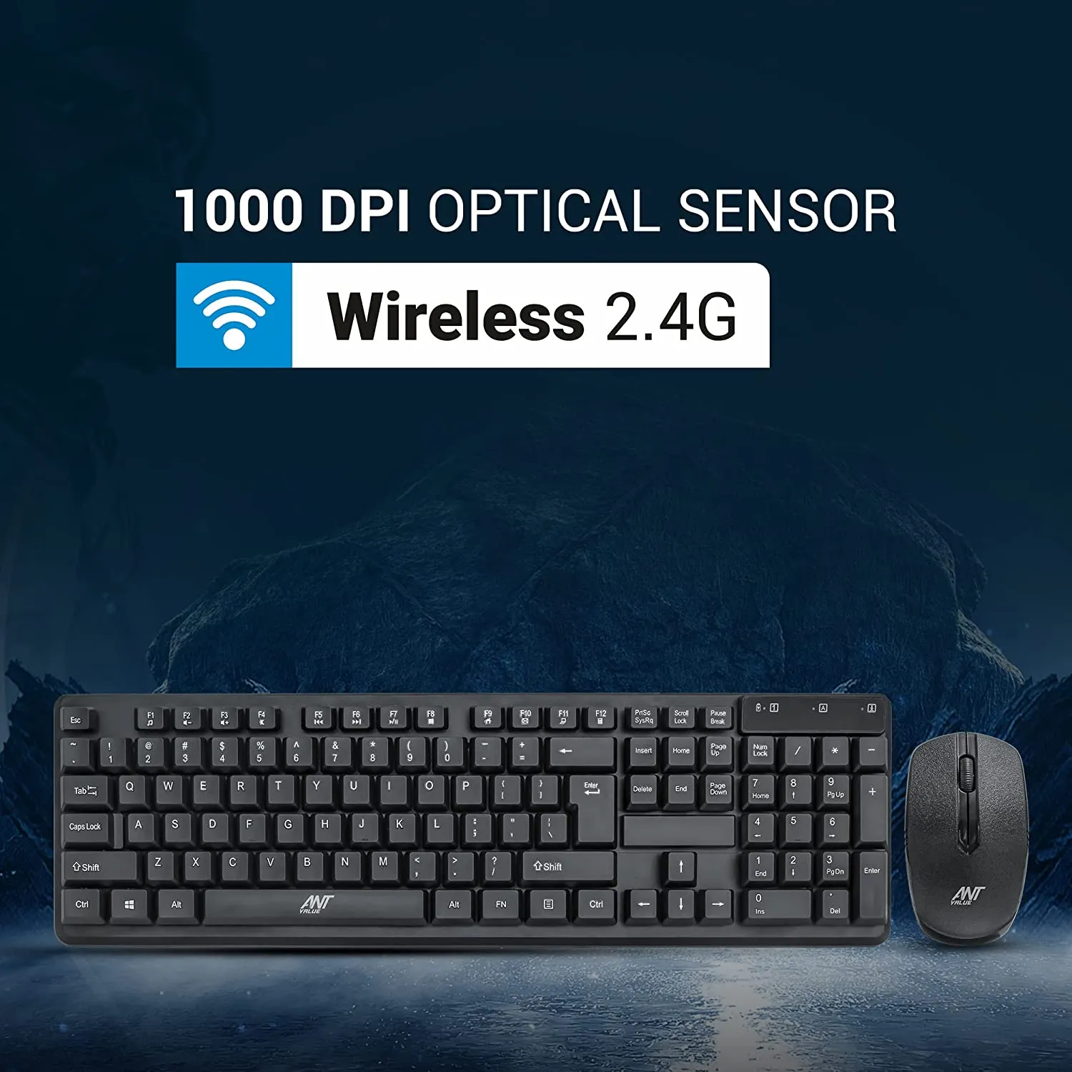 Ant Value Wireless Keyboard and Mouse FKBRI03