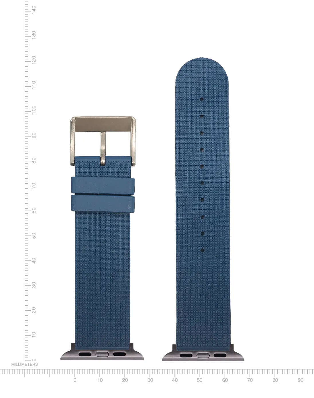 Apple-Compatible Watch Band - Goma Natural Rubber - Blue