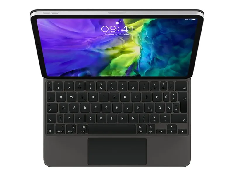 Apple Magic Keyboard - Keyboard And Folio Case - With Trackpad - Backlit - Apple Smart Connector - Qwertz - German - Bla