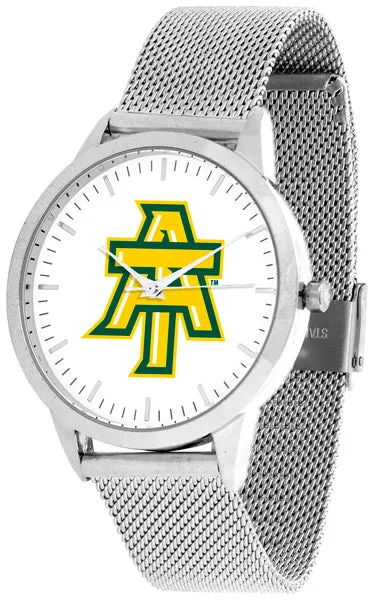 Arkansas Tech University Statement Mesh Band Unisex Watch - Silver