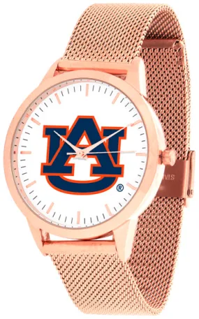 Auburn Tigers Statement Mesh Band Unisex Watch - Rose