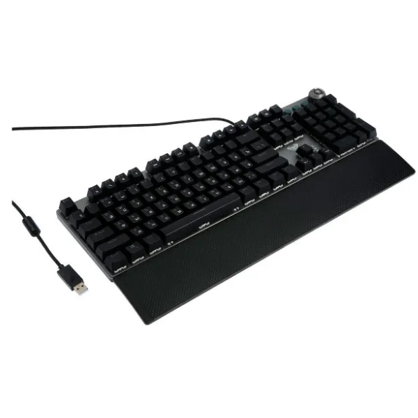 AULA F2058 Wired Mechanical Gaming Keyboard 50 Million Keylife Multimedia & Backlight Control Knob Blue Switch