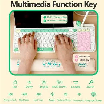 ★Authentic★LINE FRIENDS minini Wireless Keyboard/ 3in1 Multi Pairing/Multi Connection/Slim Design