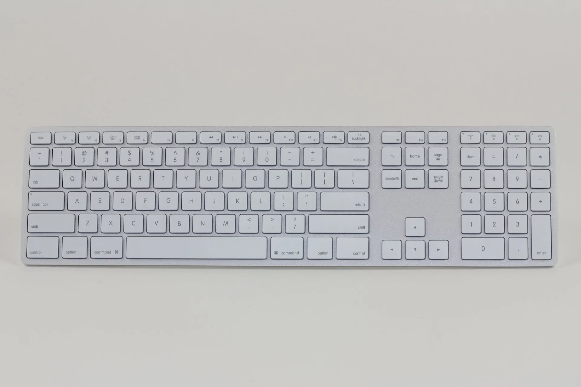 Backlit Wireless Aluminum Keyboard - Silver