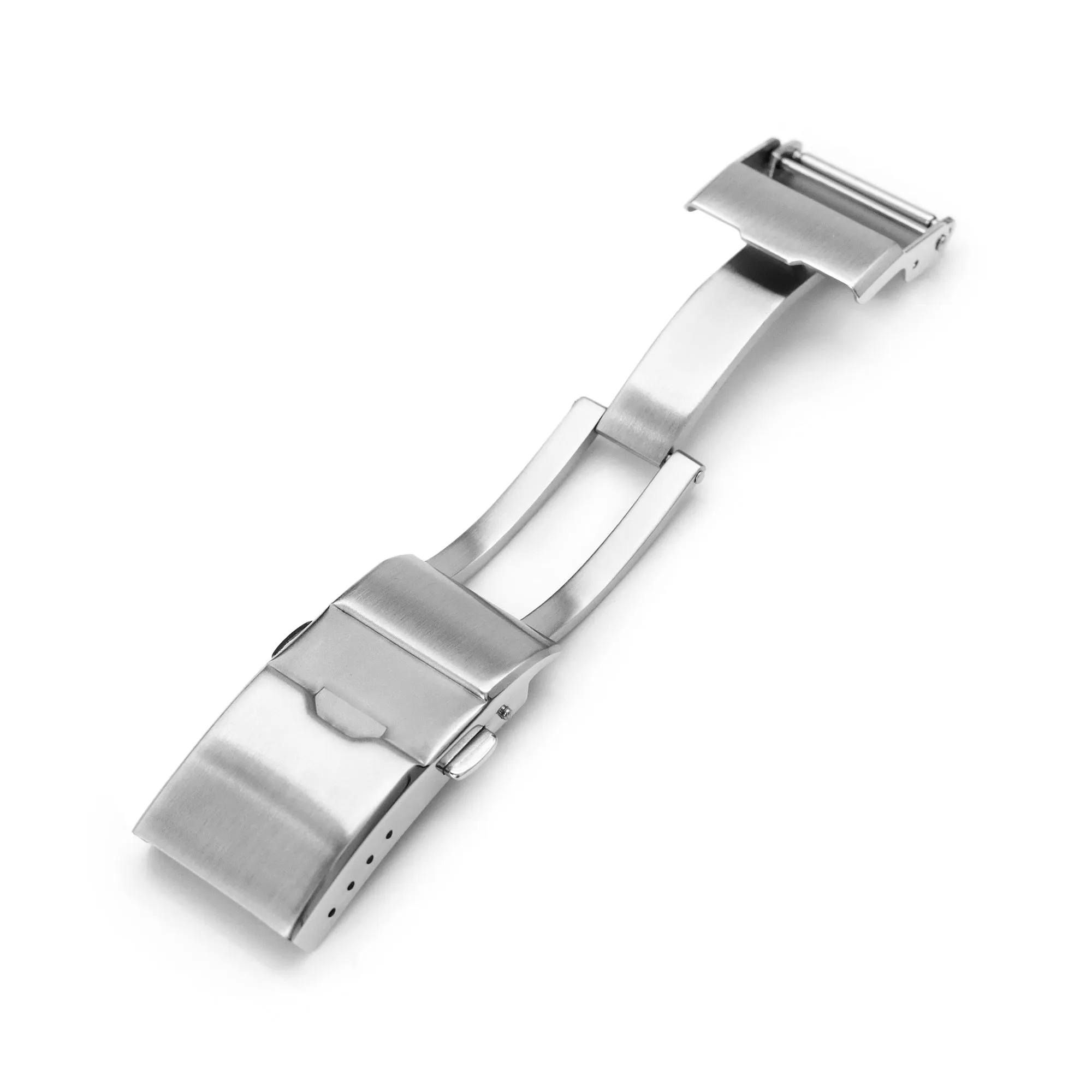 Baton Clasp Tri-Fold Brushed Watch Band Buckle