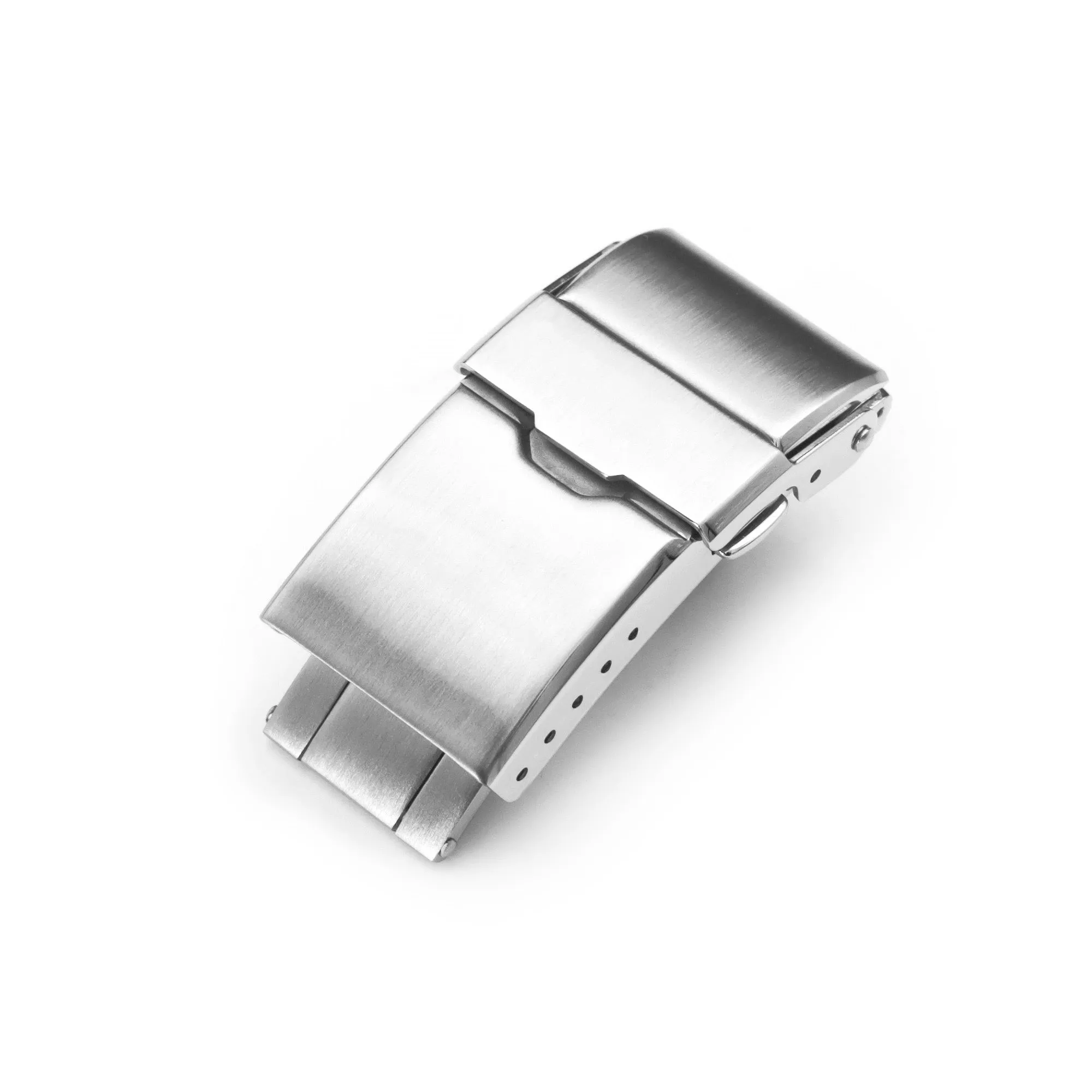 Baton Clasp Tri-Fold Brushed Watch Band Buckle