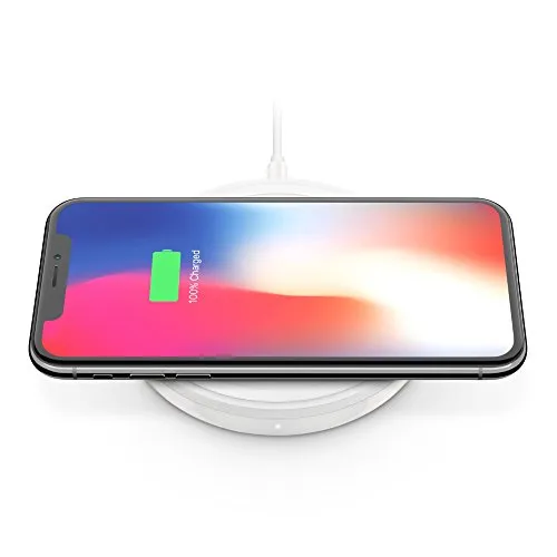 Belkin Boost Up Bold Wireless Charging Pad 10W, Wireless Charger for Apple, Samsung, LG and Sony, White